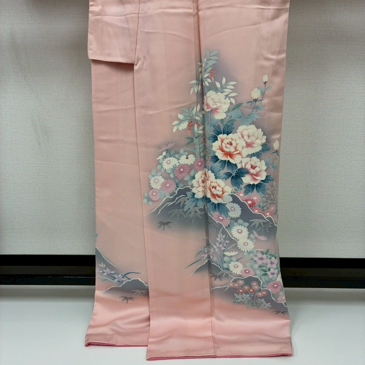 付下げ 友禅 裄65 上品な染め 紋無し 訪問着 正絹 着物 MK-1792 - メルカリ