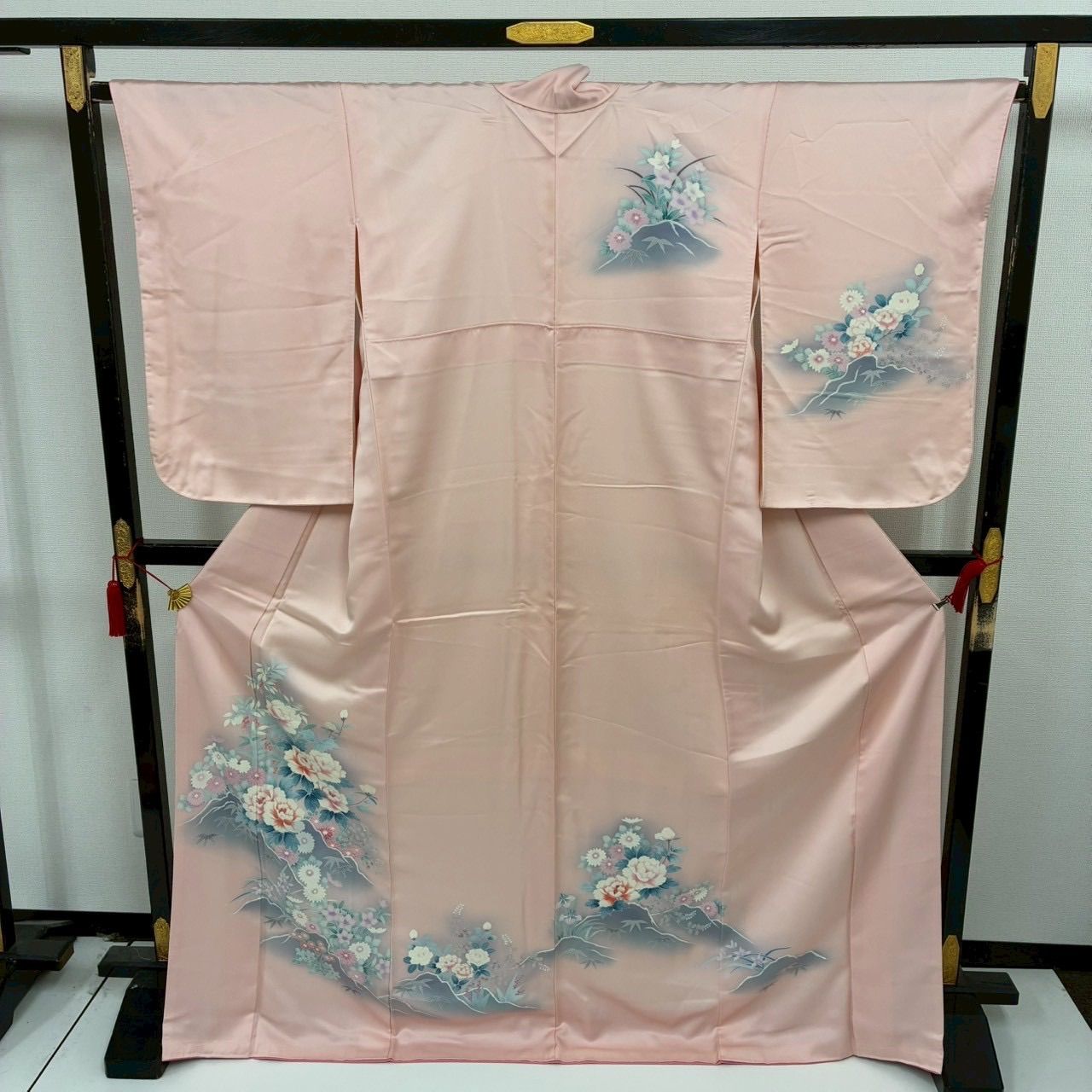 付下げ 友禅 裄65 上品な染め 紋無し 訪問着 正絹 着物 MK-1792 - メルカリ