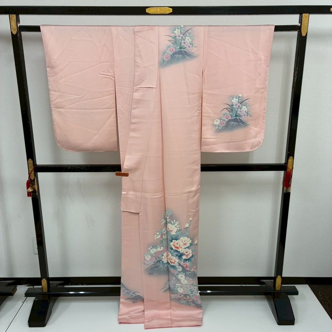 付下げ 友禅 裄65 上品な染め 紋無し 訪問着 正絹 着物 MK-1792 - メルカリ