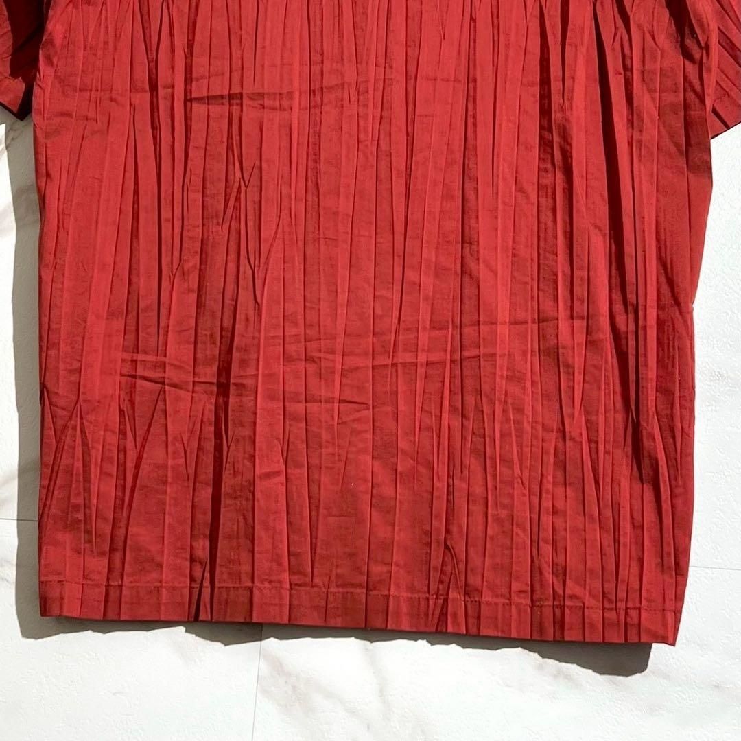 極美品 ISSEY MIYAKE イッセイミヤケ プリーツ加工 半袖シャツ