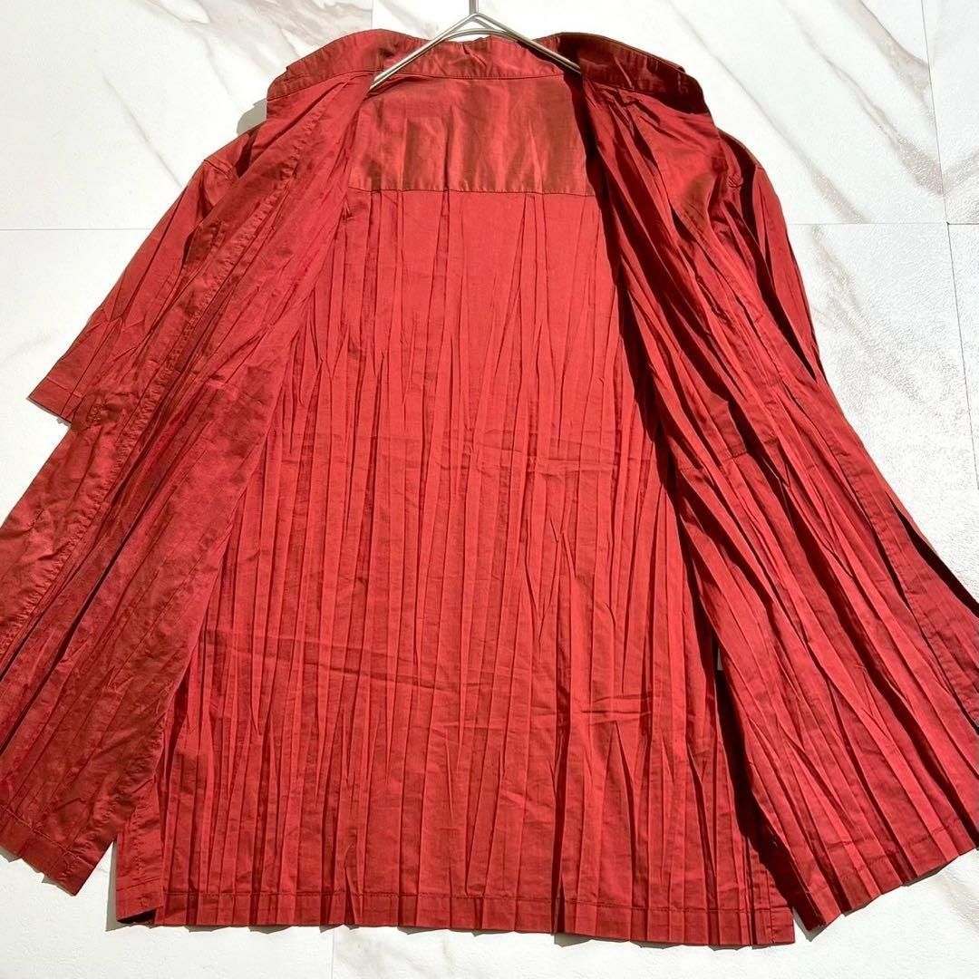 極美品 ISSEY MIYAKE イッセイミヤケ プリーツ加工 半袖シャツ