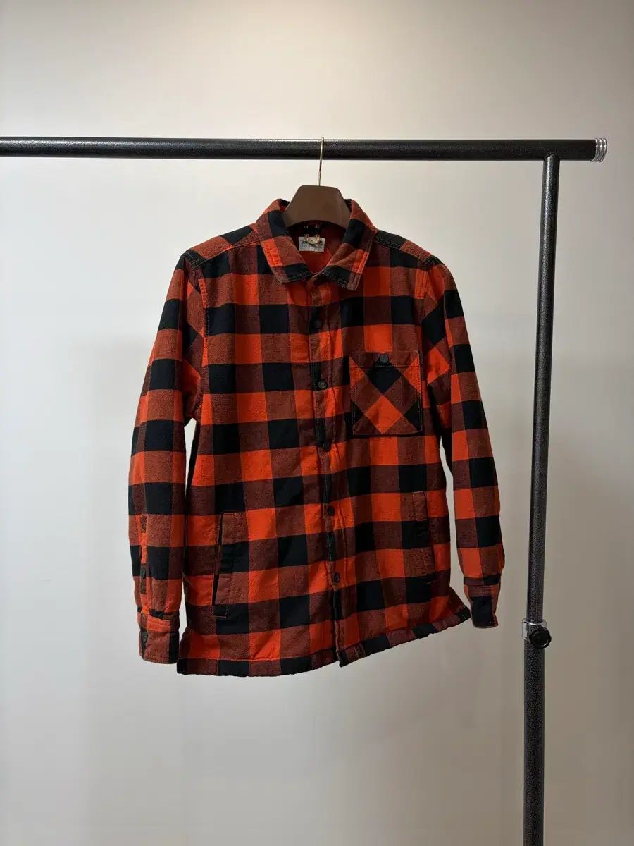 L ティンバーランド レッド バッファロー CHECK フランネル シャツ