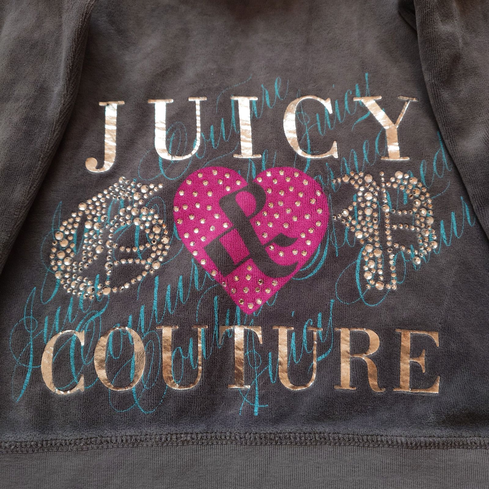 JUICY COUTURE ジューシークチュール Y2K ベロア ラインストーン