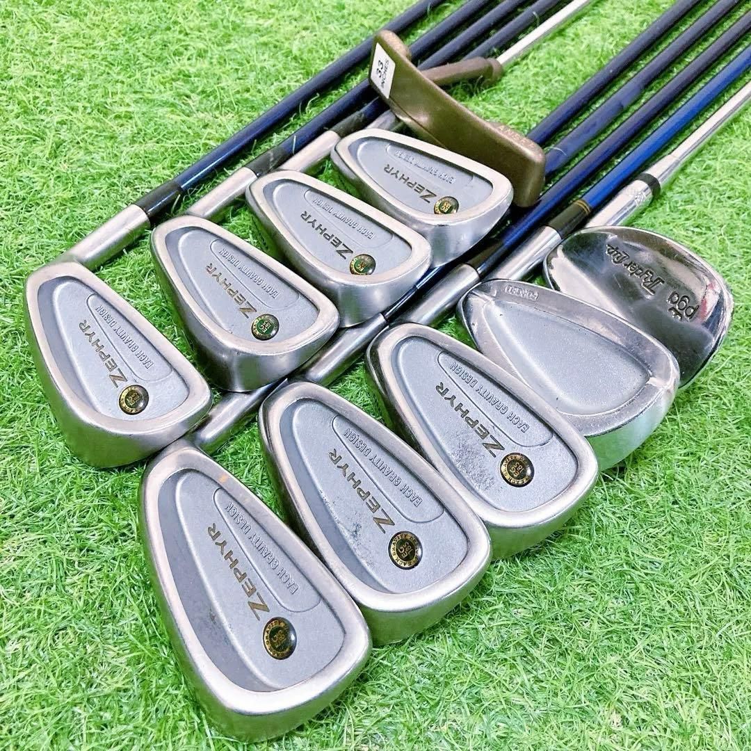H1.ミズノ 初心者オススメ ゴルフクラブ メンズセット 右利き 13本