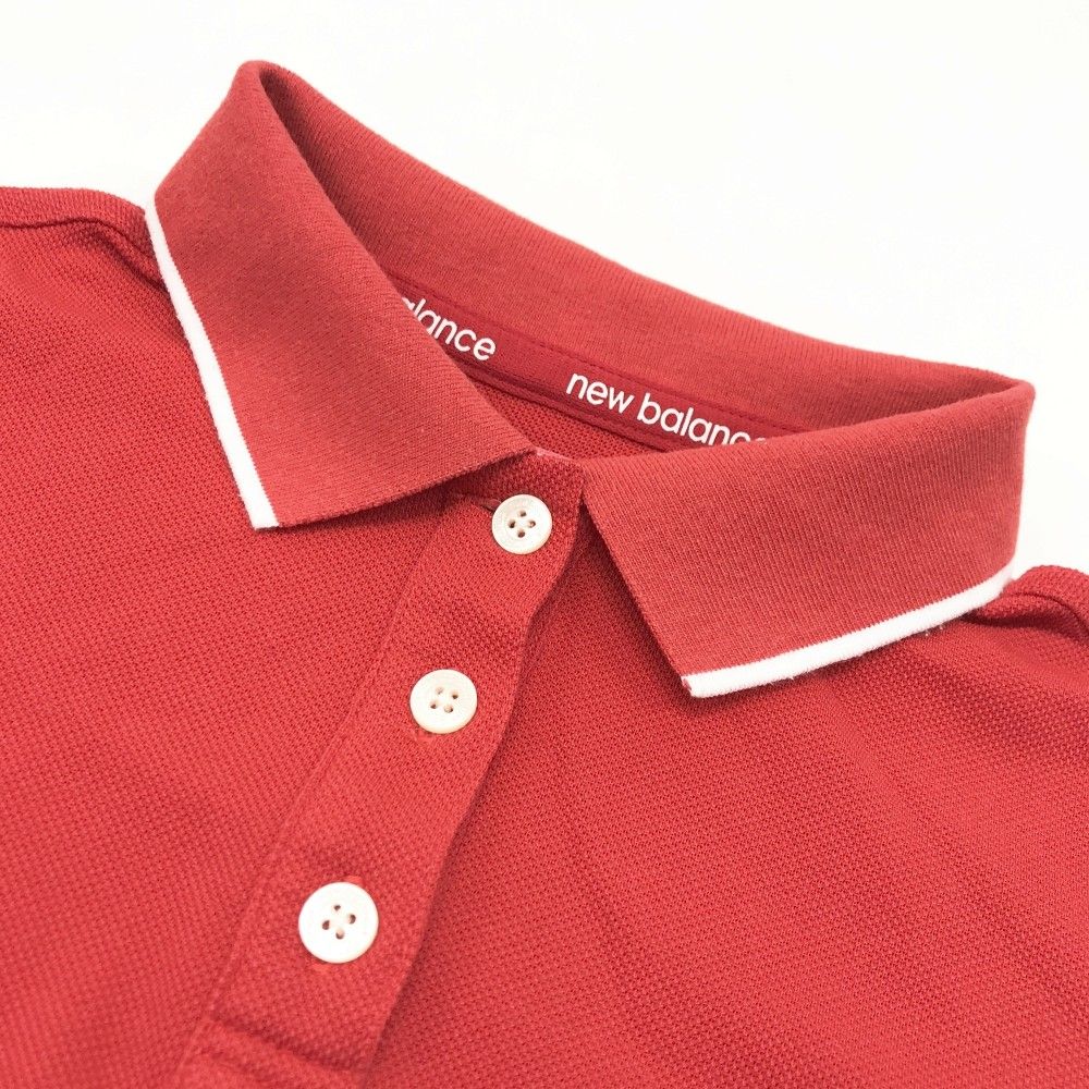 サイズ：0 NEW BALANCE GOLF ニューバランス 半袖ポロシャツ レッド系