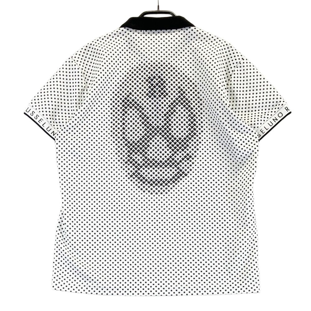 サイズ：4 RUSSELUNO ラッセルノ 半袖ポロシャツ ルチャ 星柄 ホワイト