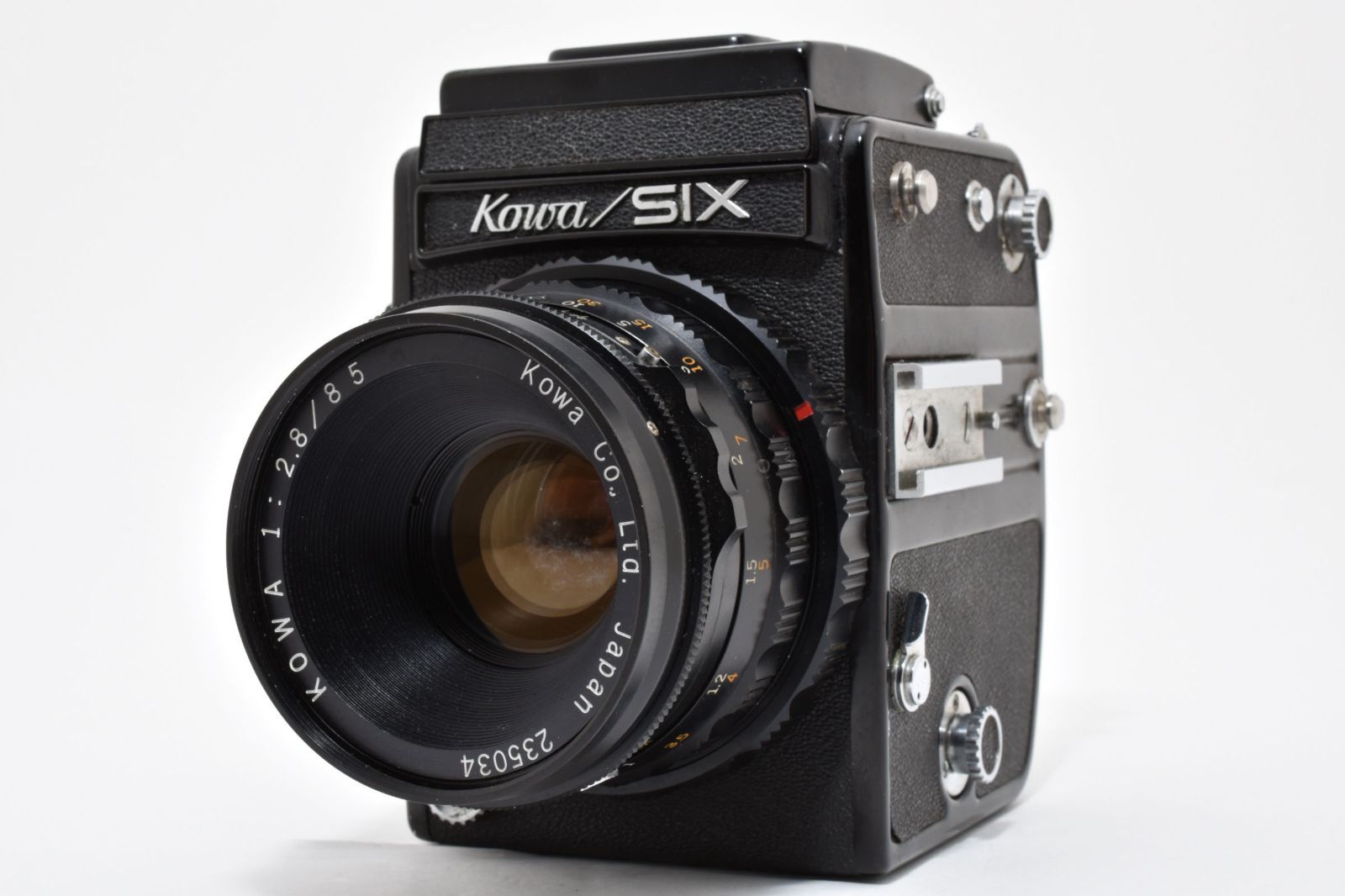 4679 コーワ KOWA SIX Black 85mm F/2.8 中判 フィルムカメラ [動作