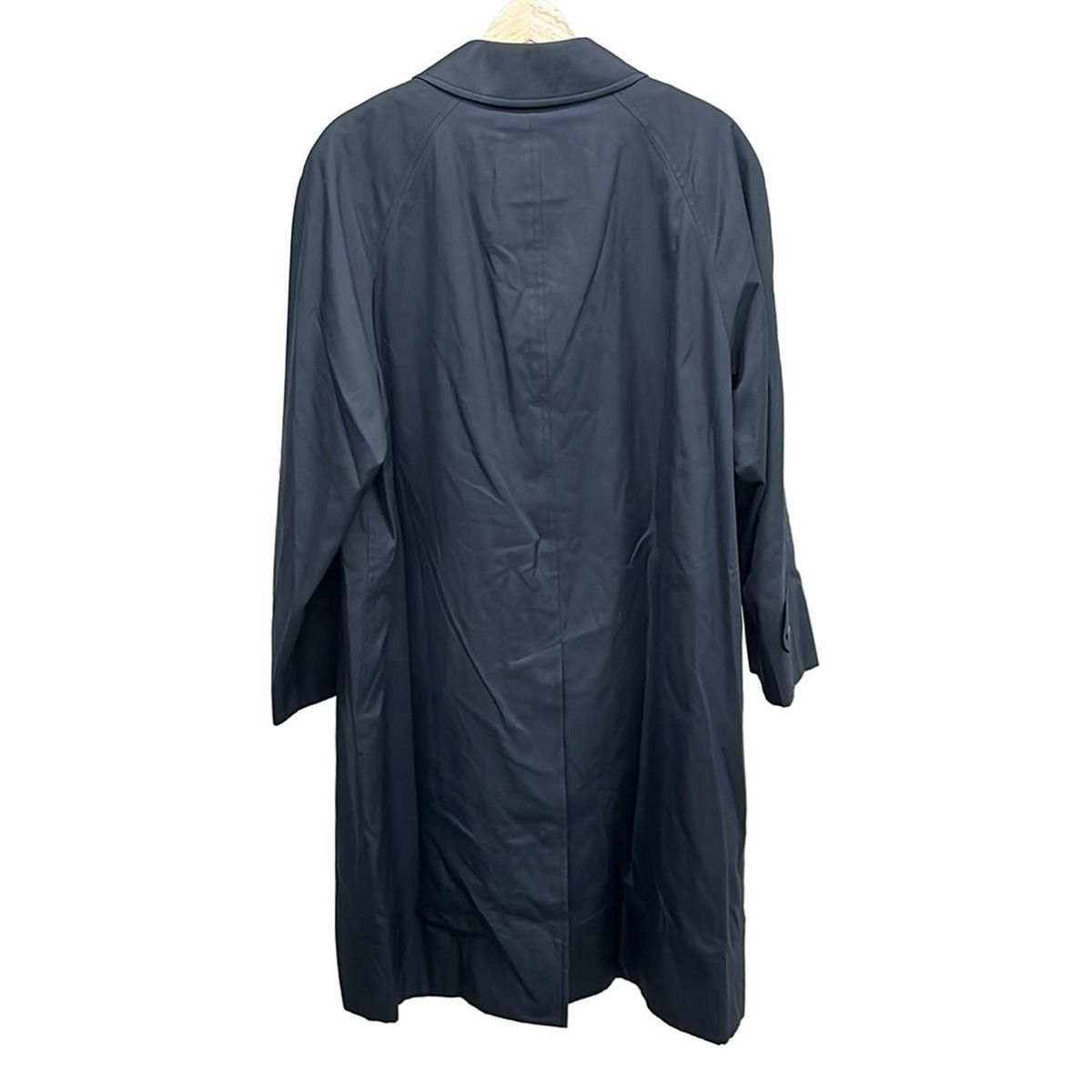 90s Burberry バブアー コート ネイビー ロゴ刺繍 激レア コレクション