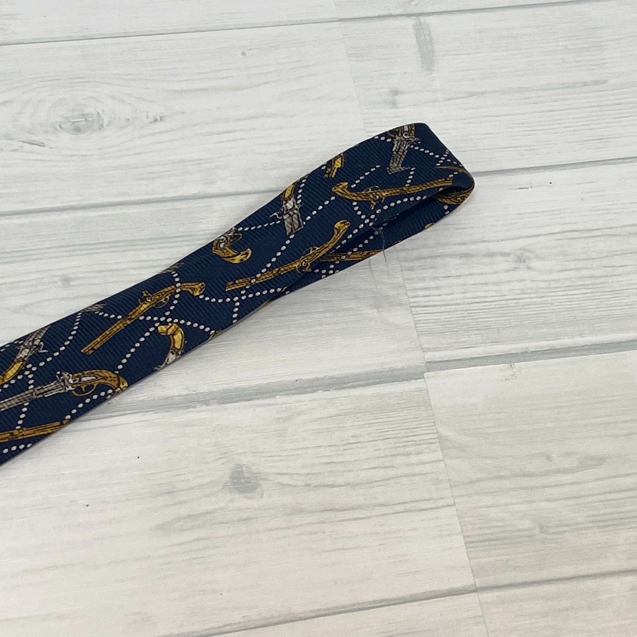 ☆CHANEL シャネル ネクタイ ネイビー NVY 鉄砲柄 ピストル メンズ