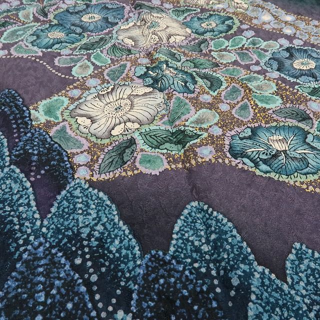 六花-RIKKA- 美品 正絹 林淳一落款 辻が花 トールサイズ 手縫い仕立て