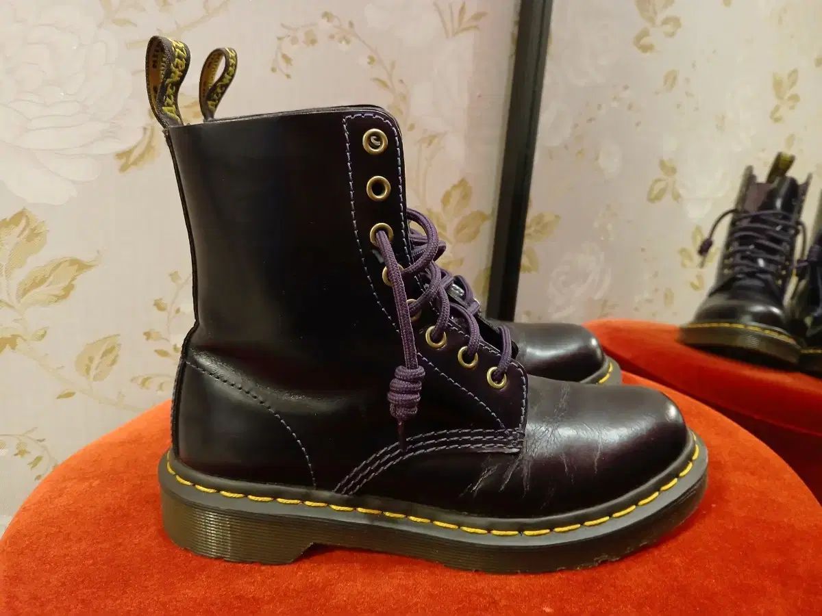 24 DR. MARTENS ドクターマーチン 1460 パスカルPURPLE パープル ウォーカーブーツ 235