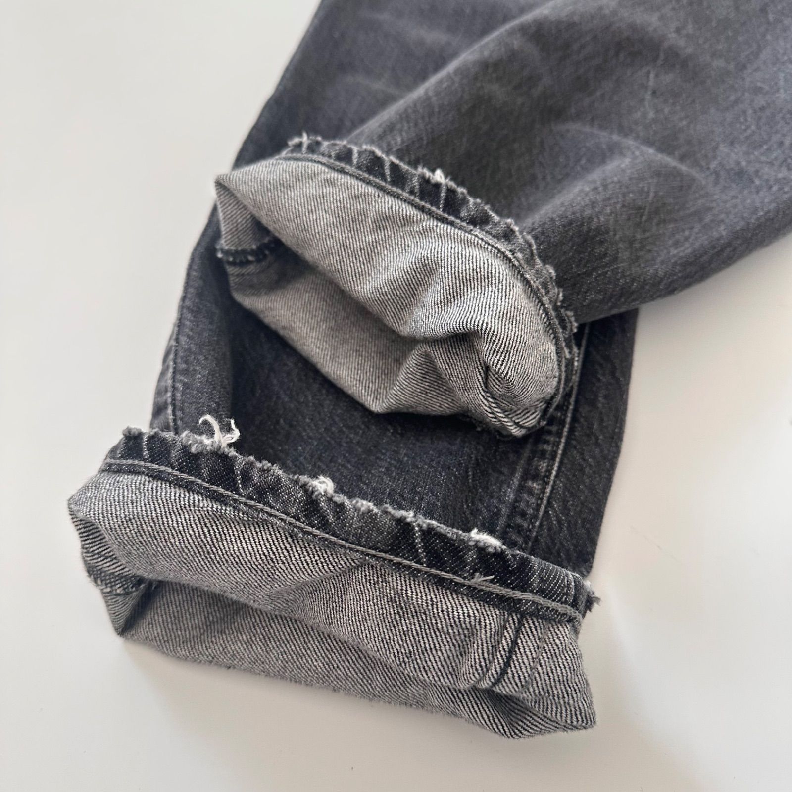 美品 upper hights THE KELLY ハイライズ ストレート デニム INK