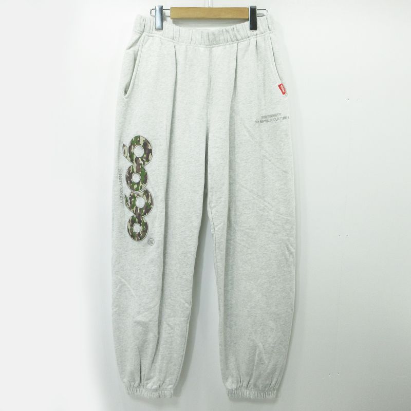 9090 ナインティナインティ パンツ og logo sweatpants NN 1968 グレー サイズ M 107