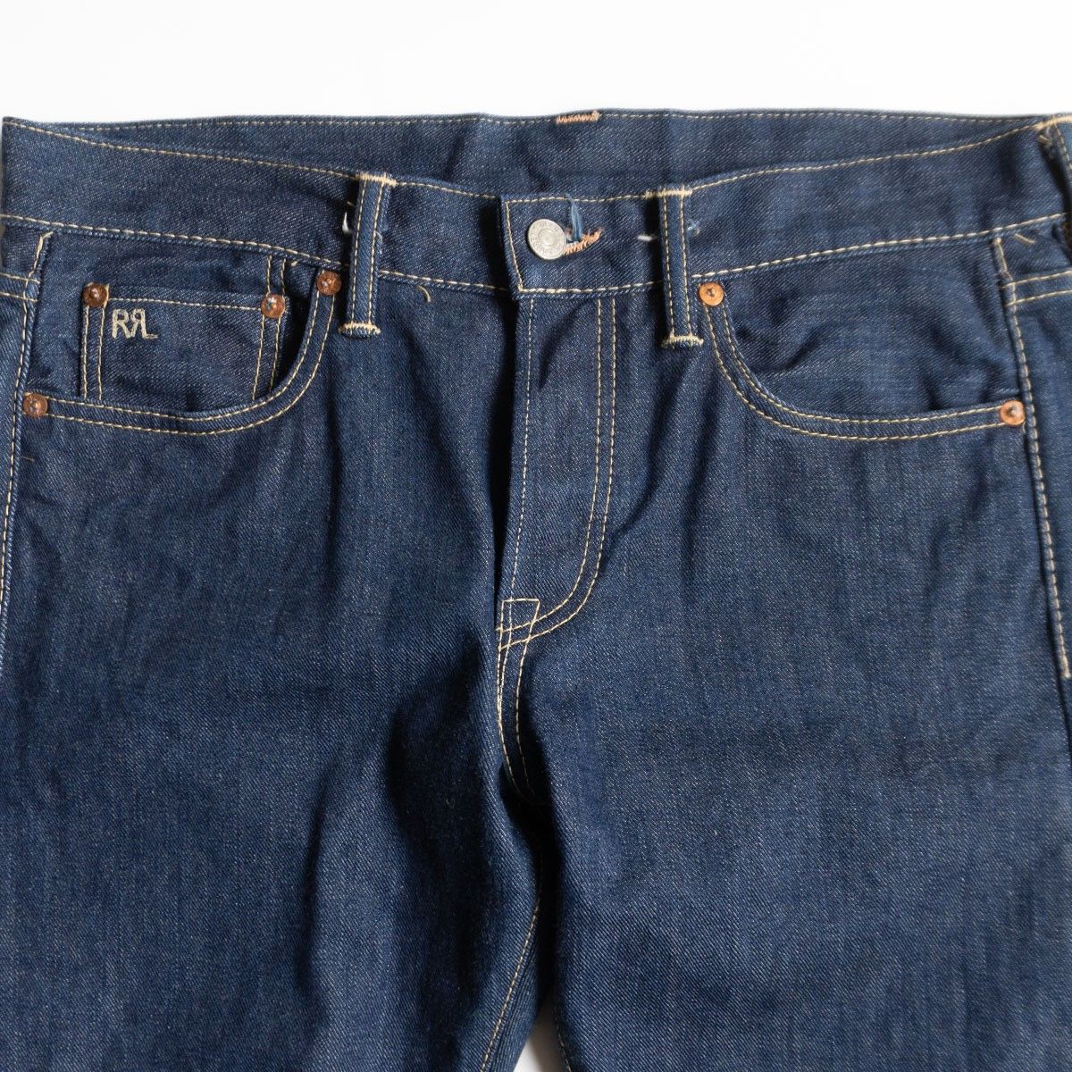美品】RRL【SLIM FIT JEANS】29×34 アメリカ製 スリムフィットジーンズ