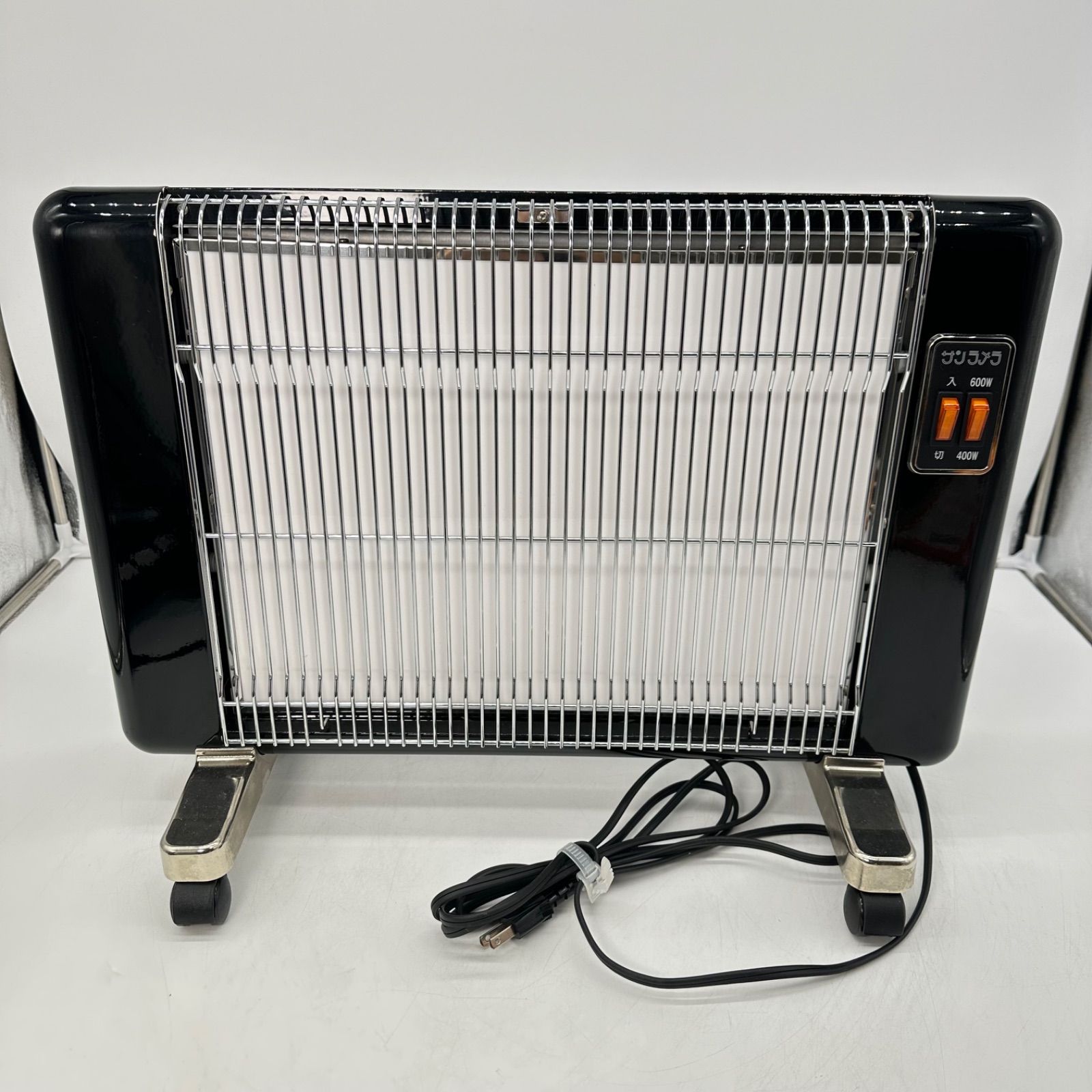 サンラメラ 600 W型 ニューセラミックヒーター ブラック 黒 電気ヒーター 暖房 オリエンタル