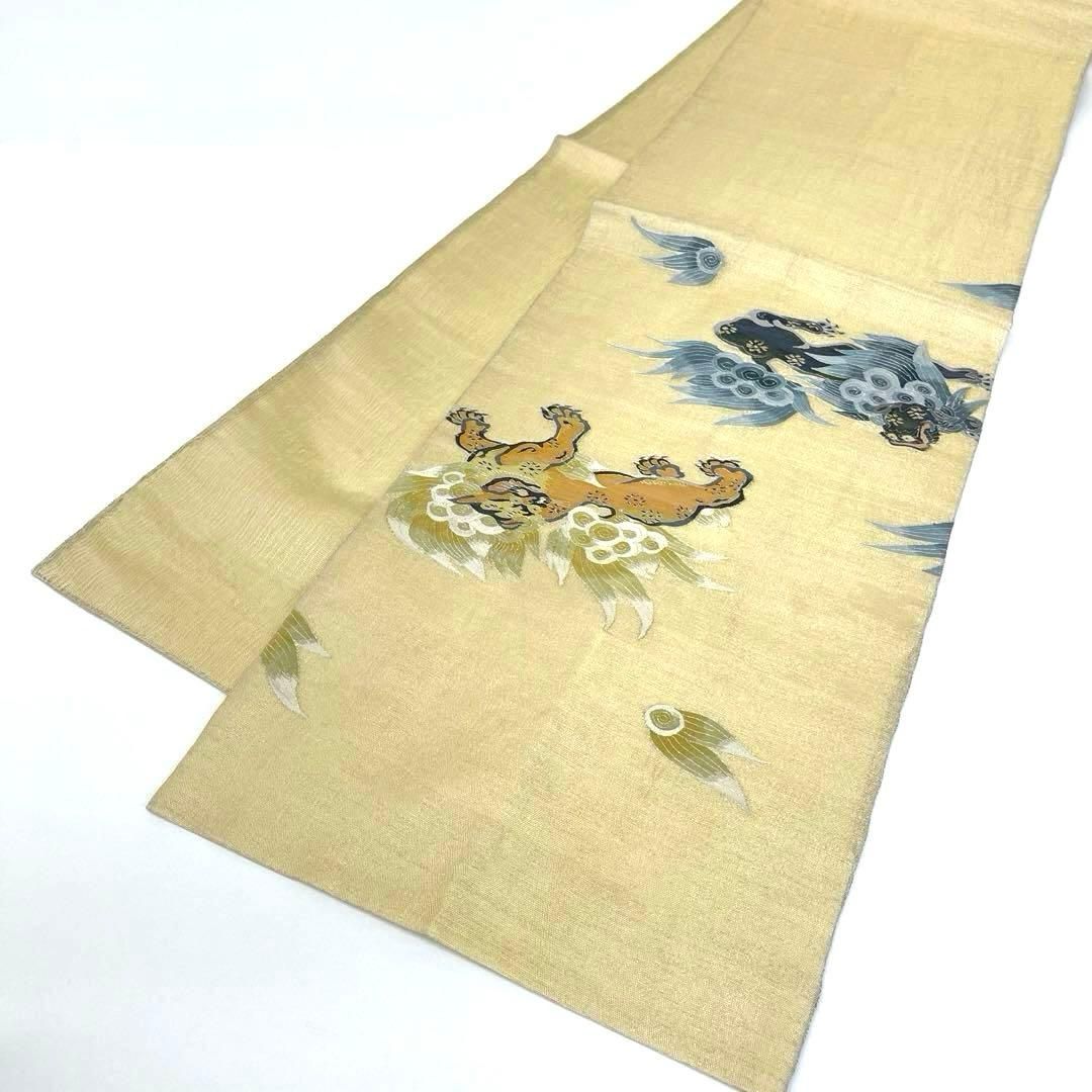 着物と帯 時流】SF25870s◇正絹 夏袋帯◇紗 明綴れ 長尺 帯芯有り