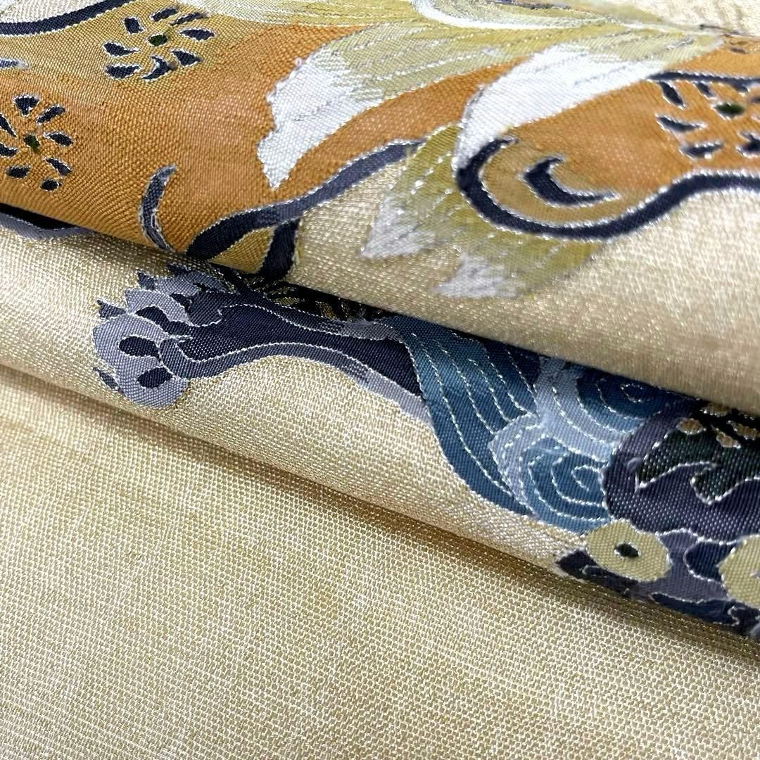 着物と帯 時流】SF25870s◇正絹 夏袋帯◇紗 明綴れ 長尺 帯芯有り