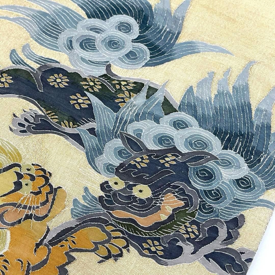 着物と帯 時流】SF25870s◇正絹 夏袋帯◇紗 明綴れ 長尺 帯芯有り