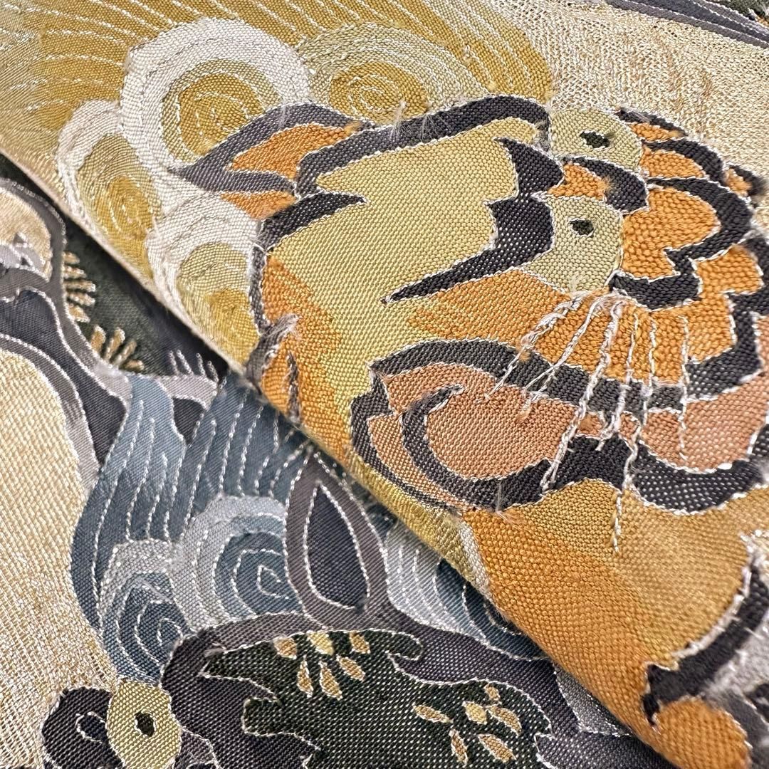 着物と帯 時流】SF25870s◇正絹 夏袋帯◇紗 明綴れ 長尺 帯芯有り