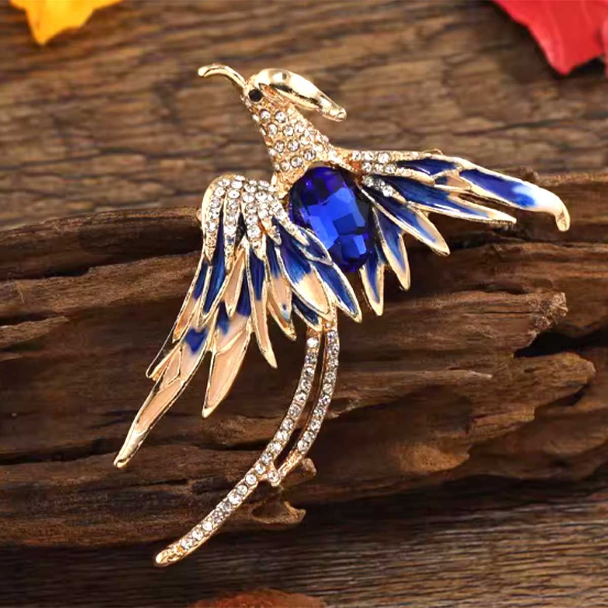 鳳凰 ブローチ 開運 風水 幸運 鳥 金運アップ コート ピン