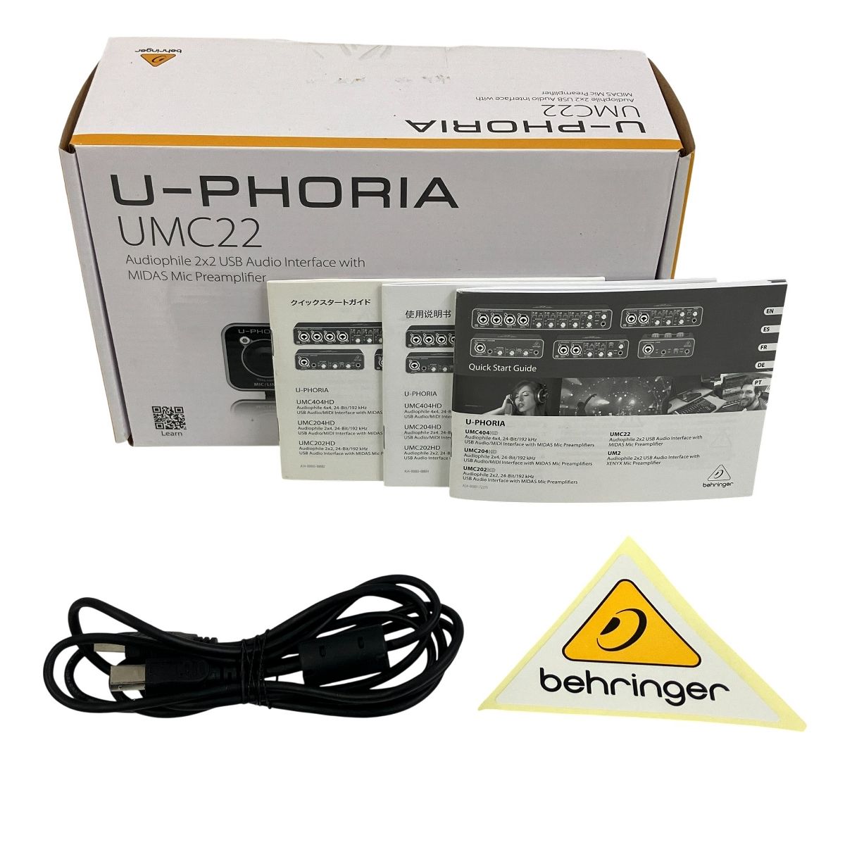 U-PHORIA UMC 22 USBオーディオインターフェース 良好