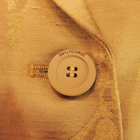 セミクチュール SEMI COUTURE テーラードジャケット ダブル 総裏地