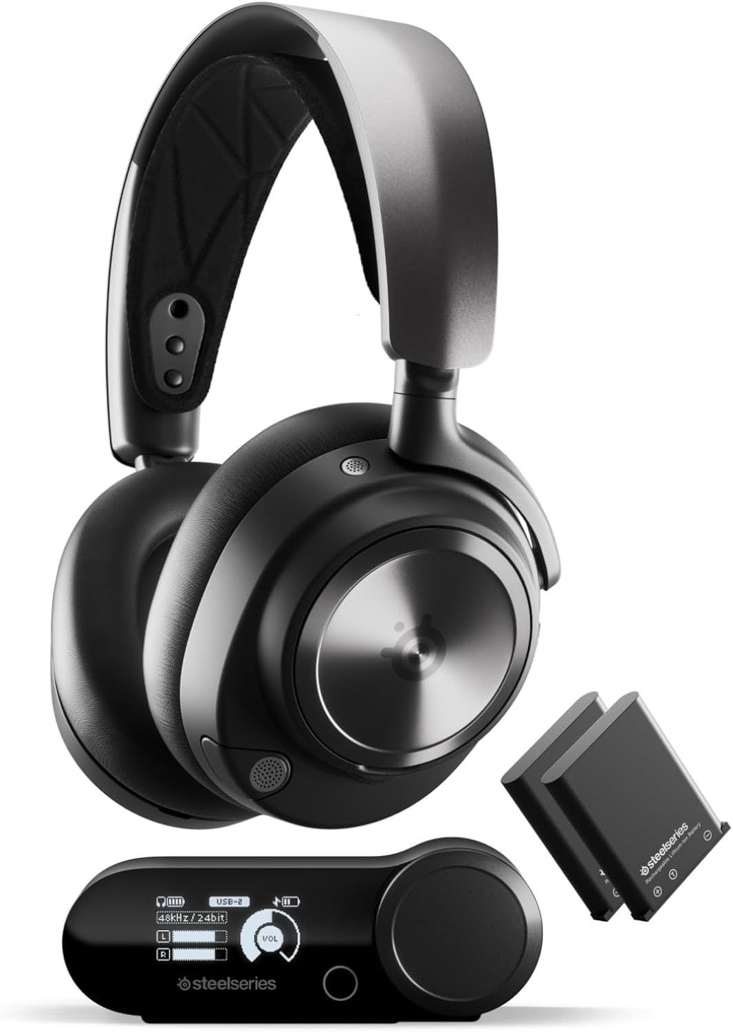 SteelSeries ゲーミングヘッドセット ヘッドホン Arctis Nova Pro Wireless X ワイヤレス XBOX用 61521 ブラック