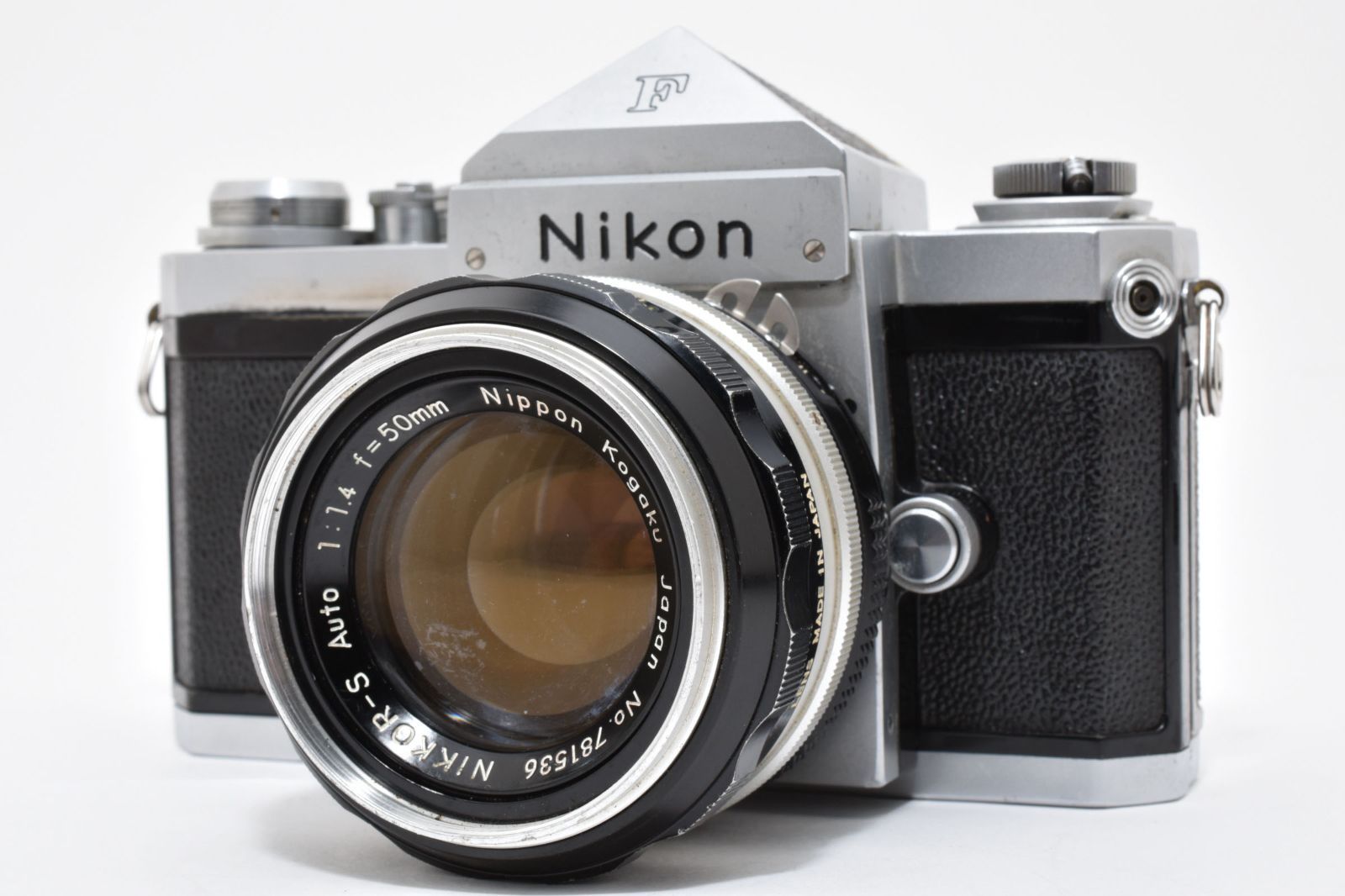 4683 ニコン Nikon F eye level 50 mm 1 4 フィルム 一眼レフカメラ