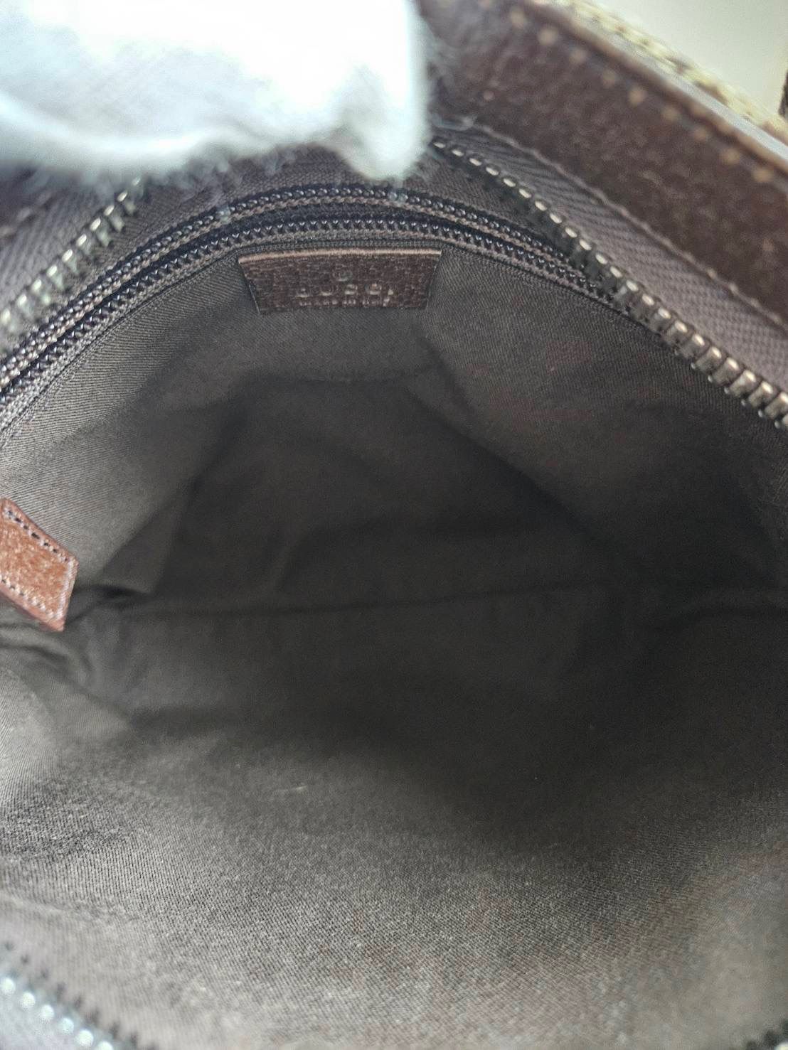 GUCCI グッチ GGキャンバス ショルダーバッグ 斜め掛け ブラウン パーティー向け デニム