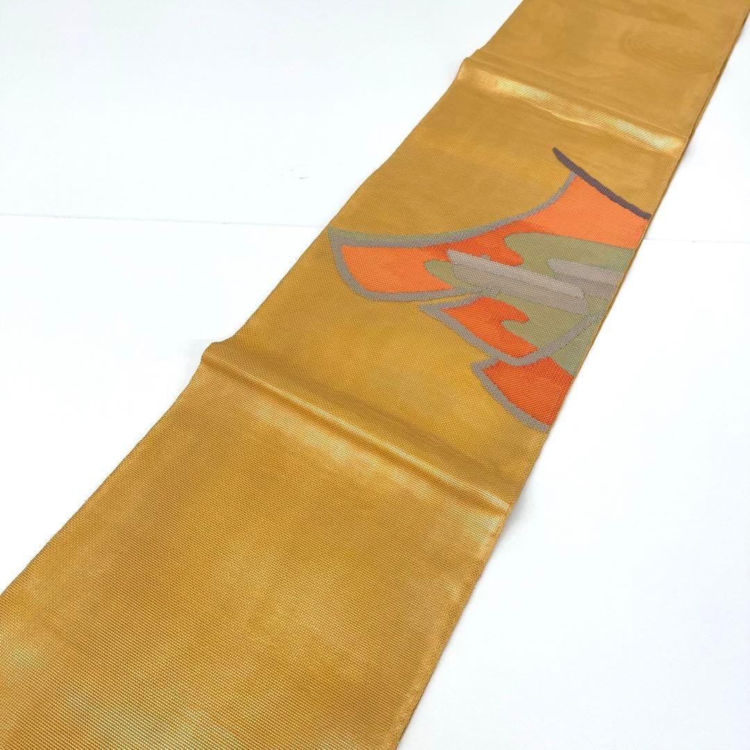 着物と帯 時流 SF 25867 s 正絹 夏袋帯 紗 帯芯入 マスタード