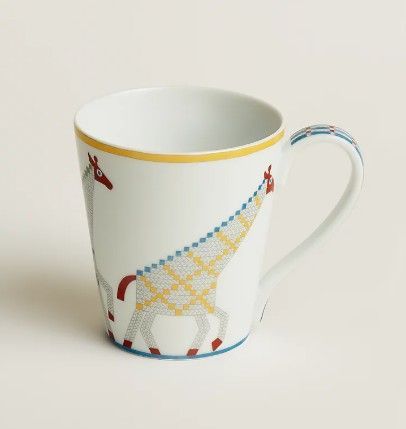 Hermes エルメス マグカップ マグ ベビー キリン陶器 コップ 食器animaux nattes No 2
