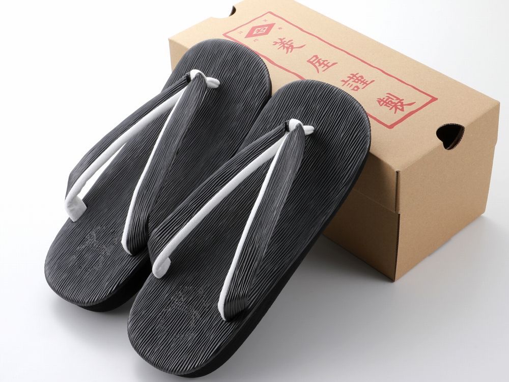 紳士用 菱屋謹製 カレンブロッソ ソフト鼻緒 メンズ カフェ草履 ＬＬサイズ ダークグレー st 118 １５