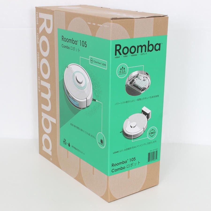 新品未開封】iRobot ルンバ105 コンボ Y311260 ホワイト ロボット掃除