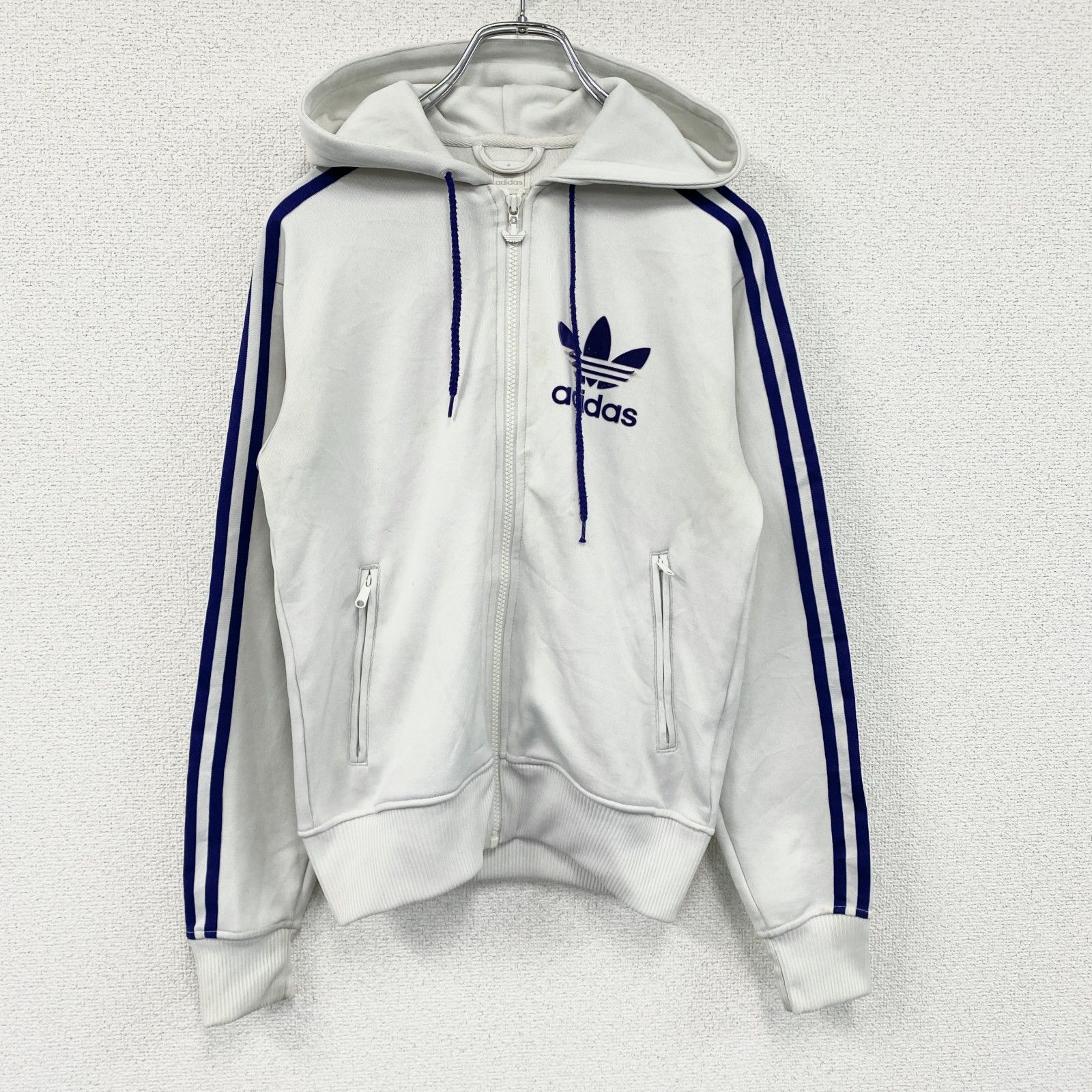 古着 used adidas アディダス トラックジャケット/ジャージパーカー 白