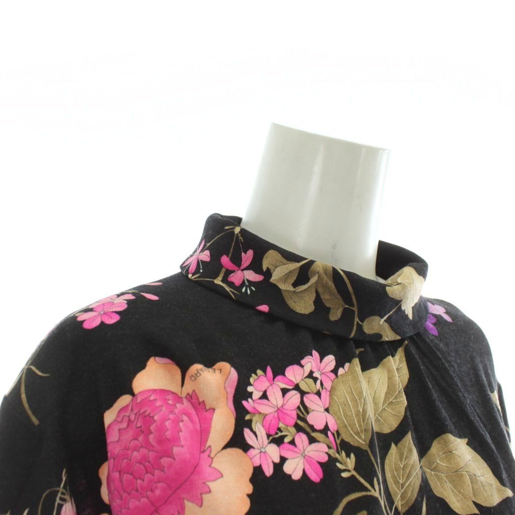 レオナール　トップス　シルクウール レオナール LEONARD FASHION カットソー トップス ウール シルク混