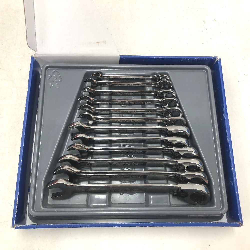Blue-Point ブルーポイント コンビネーションラチェットレンチ 12本セット 8～19 mm 12角