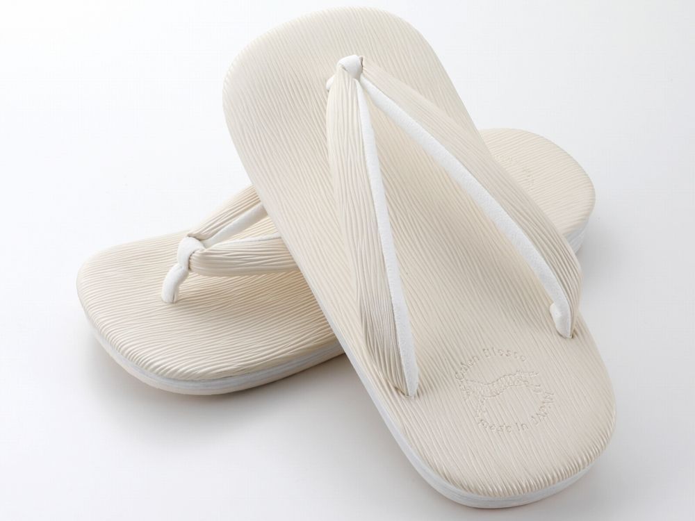  紳士用 菱屋謹製 カレンブロッソ ソフト鼻緒 メンズ カフェ草履 ＬＬサイズ アイボリー st 118 １６ 草履 和装履物