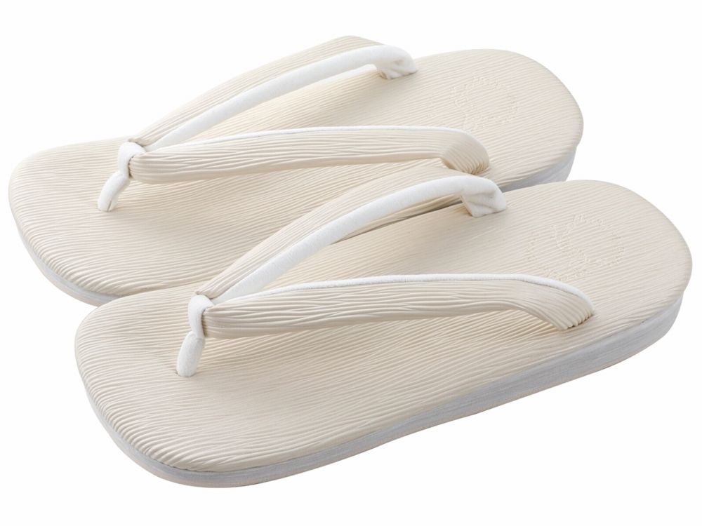 紳士用 菱屋謹製 カレンブロッソ ソフト鼻緒 メンズ カフェ草履 ＬＬサイズ アイボリー st 118 １６