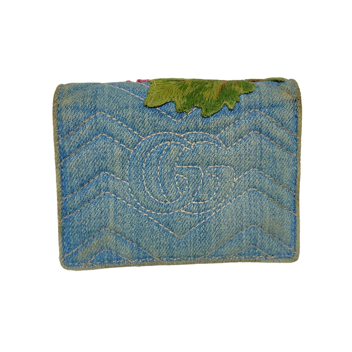 トップ GUCCI(グッチ) 2つ折り財布 GGマーモント 466492 ピンク×マルチ