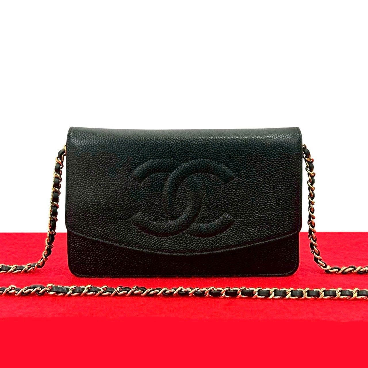極 美品 シール有 6番台 CHANEL シャネル ココマーク キャビアスキン