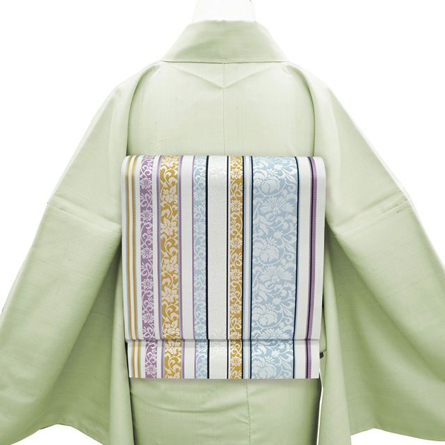 新品】 名古屋帯 未使用 本場筑前博多織 井上絹織 正絹 八寸 博多織