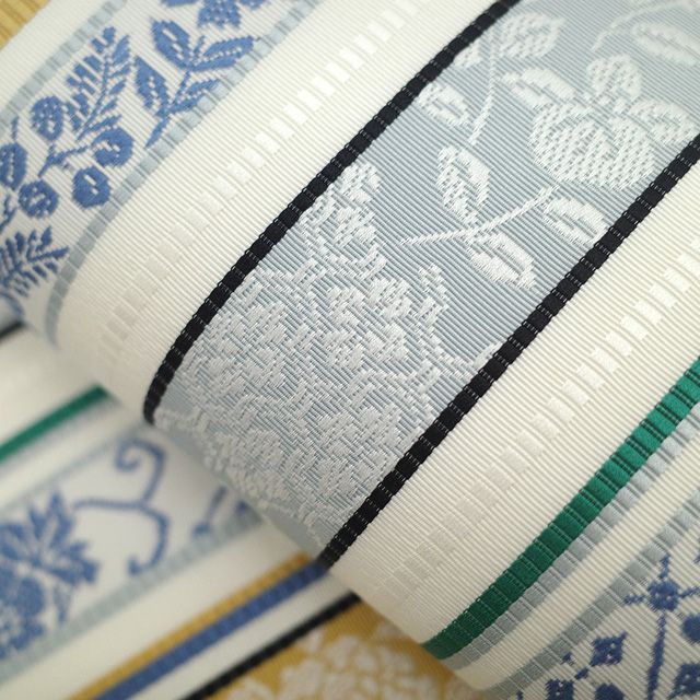 新品】 名古屋帯 未使用 本場筑前博多織 井上絹織 正絹 八寸 博多織