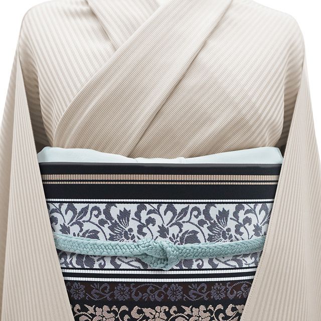 新品】 名古屋帯 未使用 本場筑前博多織 井上絹織 正絹 八寸 博多織