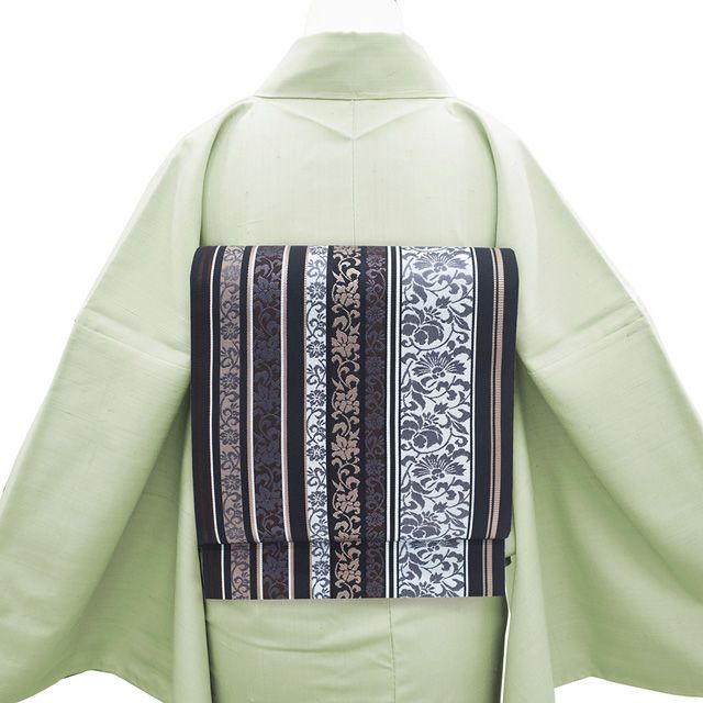 新品】 名古屋帯 未使用 本場筑前博多織 井上絹織 正絹 八寸 博多織