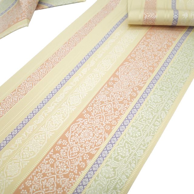 新品】 名古屋帯 未使用 本場筑前博多織 井上絹織 正絹 八寸 博多織