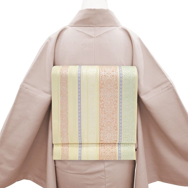 新品】 名古屋帯 未使用 本場筑前博多織 井上絹織 正絹 八寸 博多織