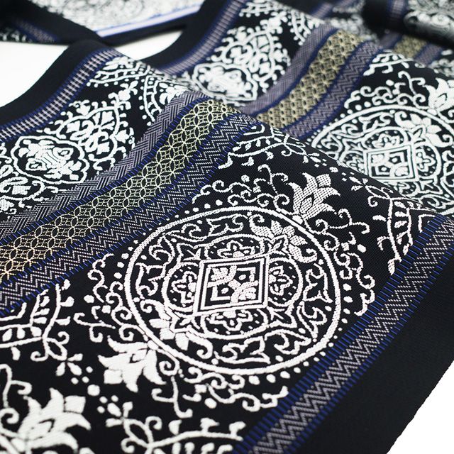 新品】 名古屋帯 未使用 本場筑前博多織 井上絹織 正絹 八寸 博多織