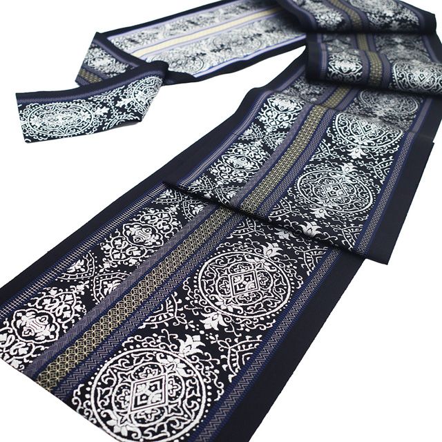 新品】 名古屋帯 未使用 本場筑前博多織 井上絹織 正絹 八寸 博多織