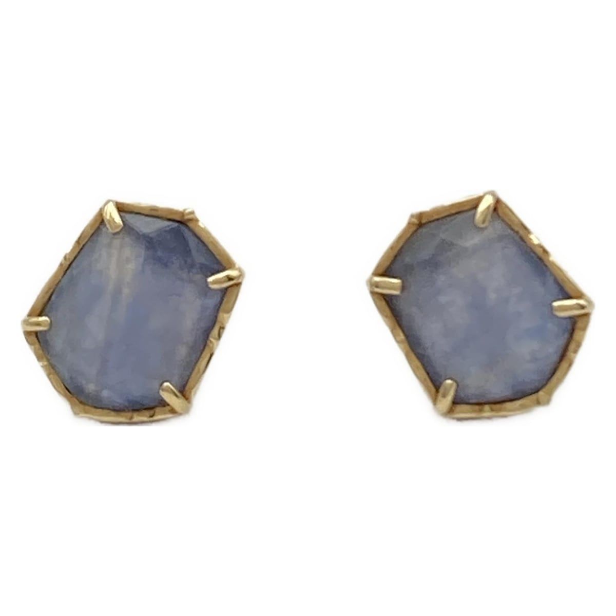 agete アガット ピアス - K 10 YG×ブルー