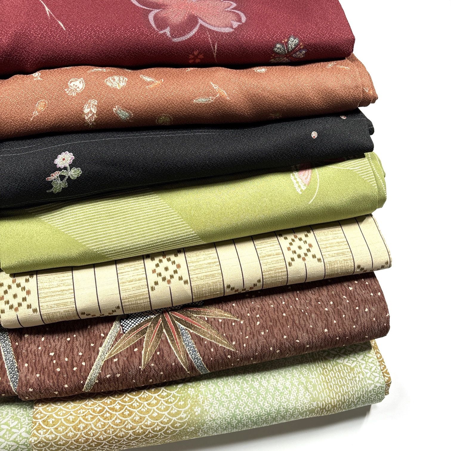 ポリエステル 着物 7枚 ポリエステル 着物まとめ売り 同梱購入歓迎